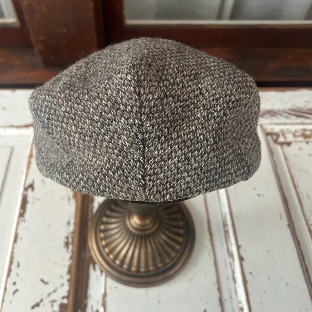 Genuine Harris Tweed Flat Cap 100% Pure Wool Handmade Harris Tweed Wool Newsboy - Picture 5 of 8